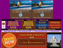 Tablet Screenshot of 5starresortsindia.com